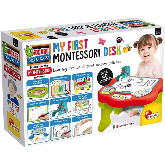 Masuta cu activitati Montessori, +3 ani, Lisciani