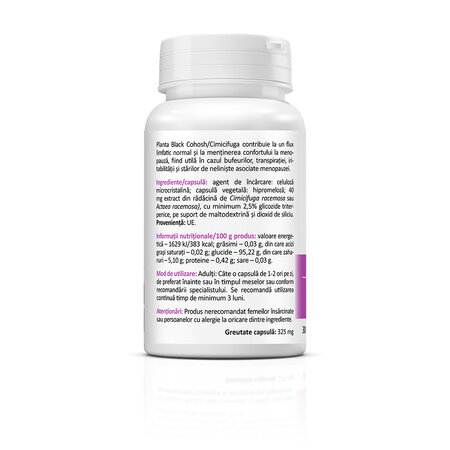 Black Cohosh, 30 capsule vegetale, Zenyth 761601