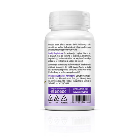 Vitex Agnus-Castus, 30 capsule vegetale, Zenyth 771566
