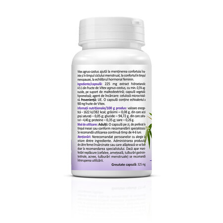 Vitex Agnus-Castus, 30 capsule vegetale, Zenyth 771567