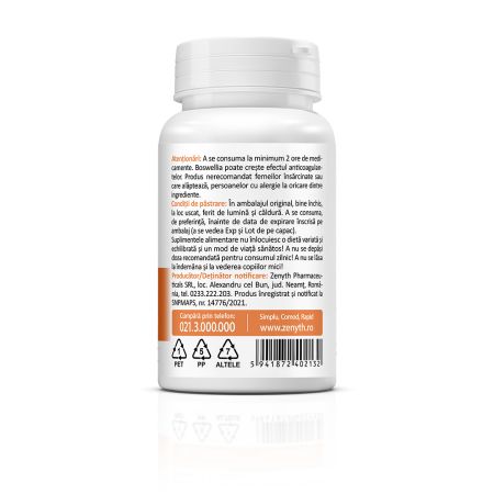 Boswellia, 30 capsule vegetale, Zenyth 761614