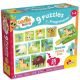 Set puzzle-uri progresive Ferma, 1-4 ani, Lisciani 481886