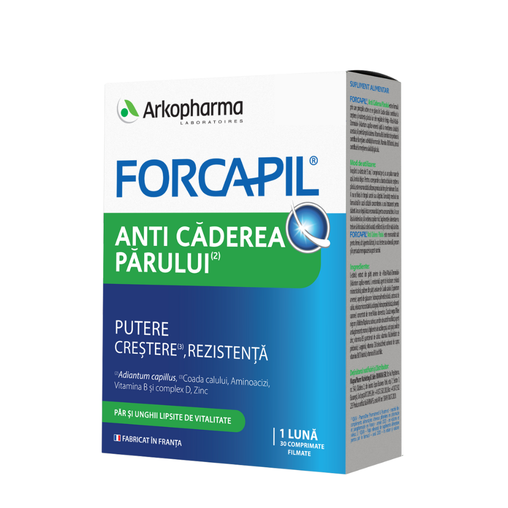 Forcapil anti caderea parului, 30 comprimate, Arkopharma