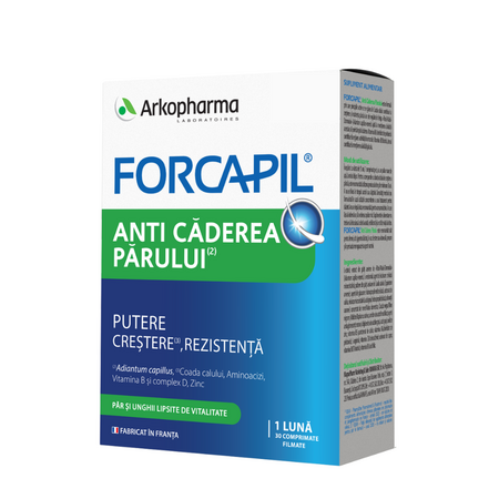 Forcapil anti caderea parului, 30 comprimate, Arkopharma