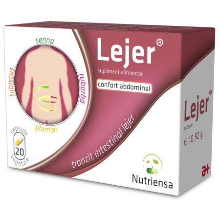 Lejer Nutriensa, 20 capsule vegetale, Antibiotice