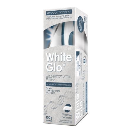 Pasta de dinti, White Glo Bio-enzyme 24h,