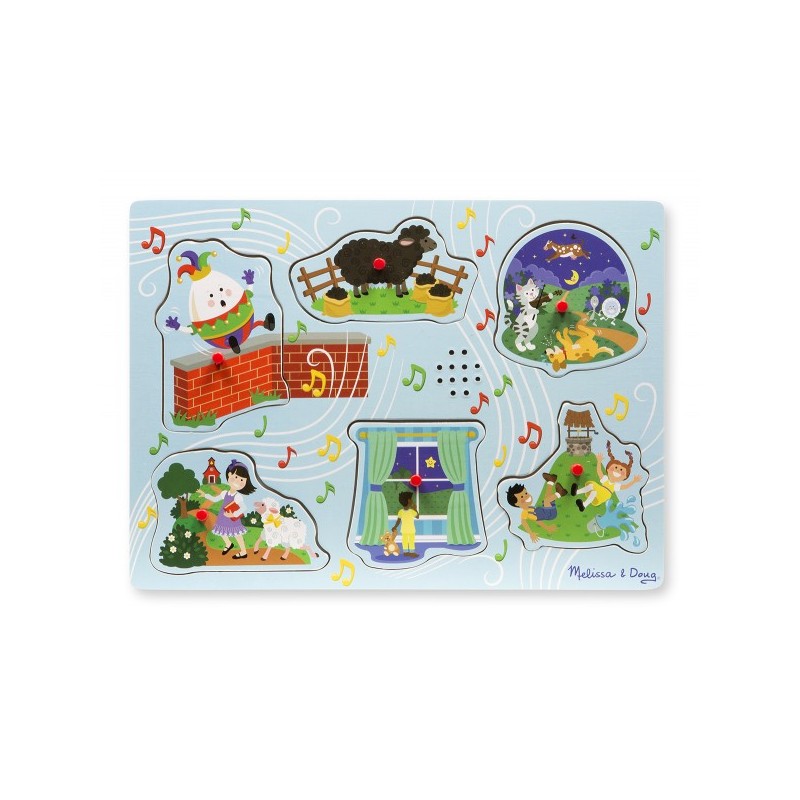 Puzzle cu sunete, cantecele copilariei, +2 ani, Melissa& Doug