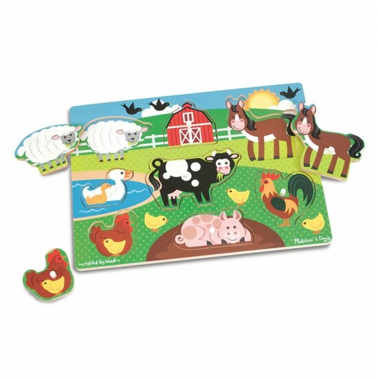 Puzzle din lemn Ferma animalelor