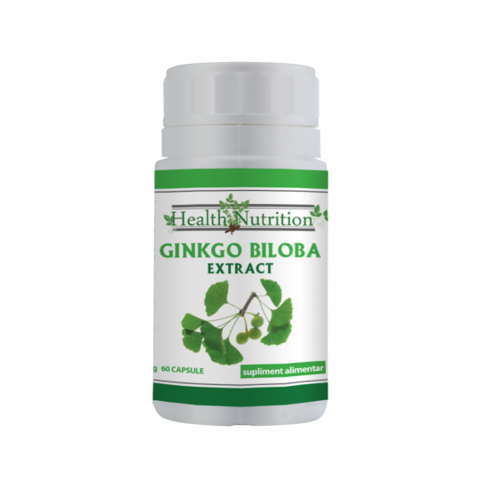 Ginkgo Biloba Extract, 60 tablete, Health Nutrition