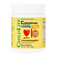 Colostrum cu probiotice pudra, Portocala si Ananas, 55 g, Childlife Essentials