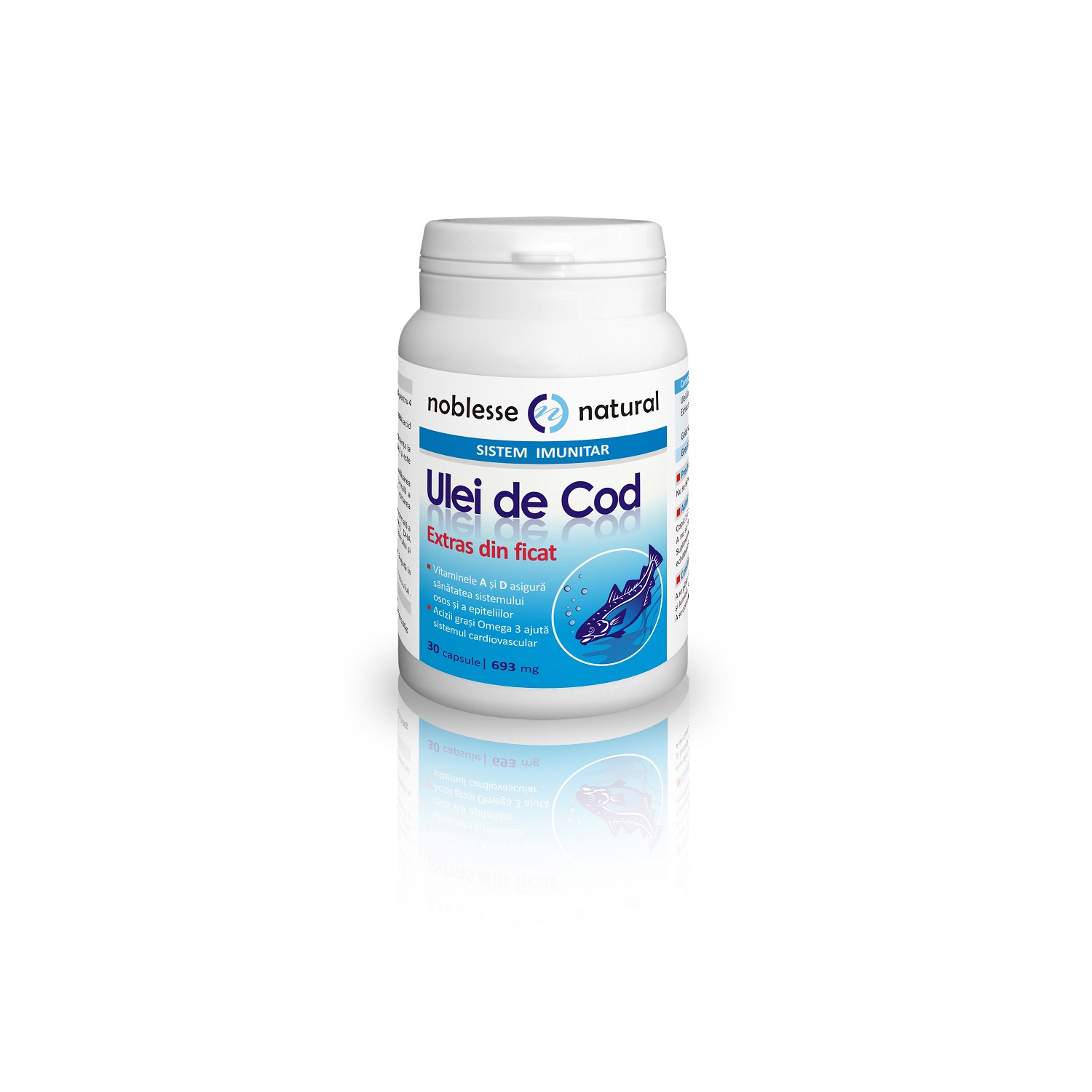 Ulei de cod, 30 capsule, Noblesse