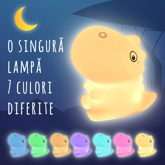 Lampa de veghe, Dinozaurul Texy, EasyCare Baby 482568