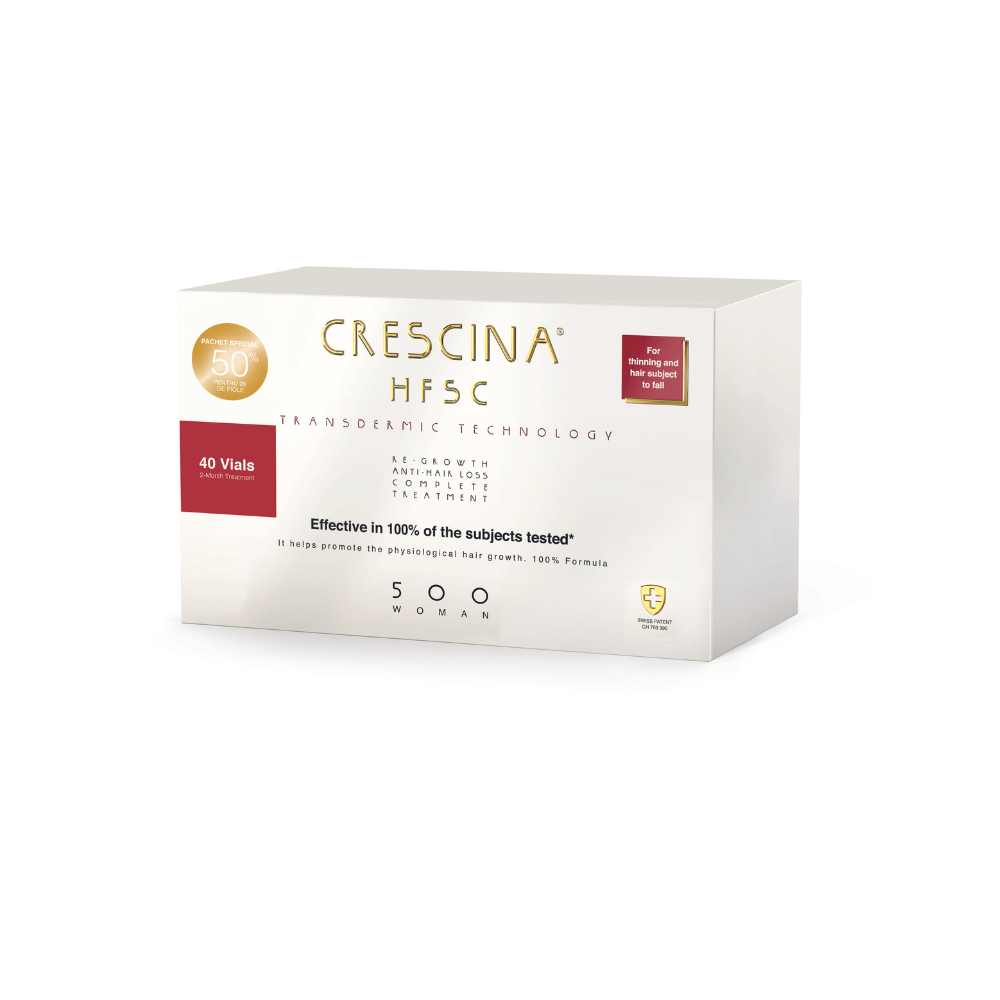 Pachet 500 woman, 40 fiole, Crescina Hfsc