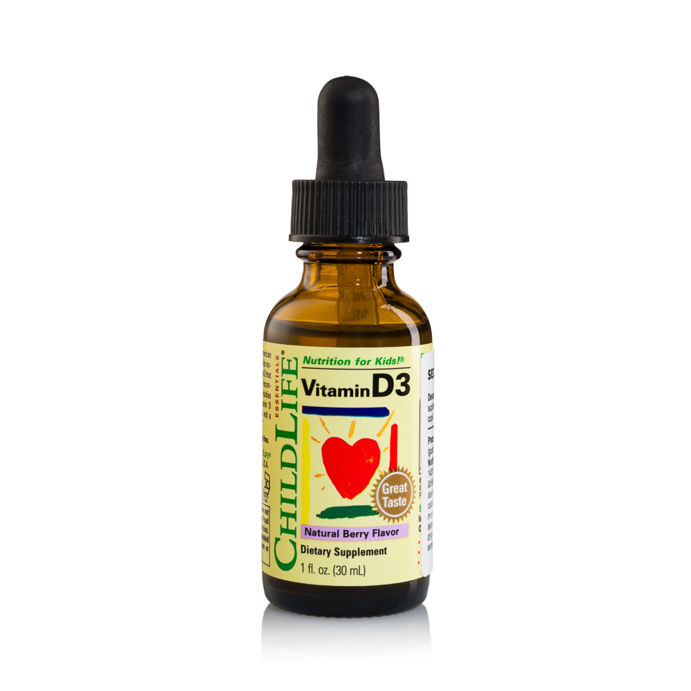 Vitamina D3 picaturi pentru copii, 500 UI, 30 ml, Childlife Essentials