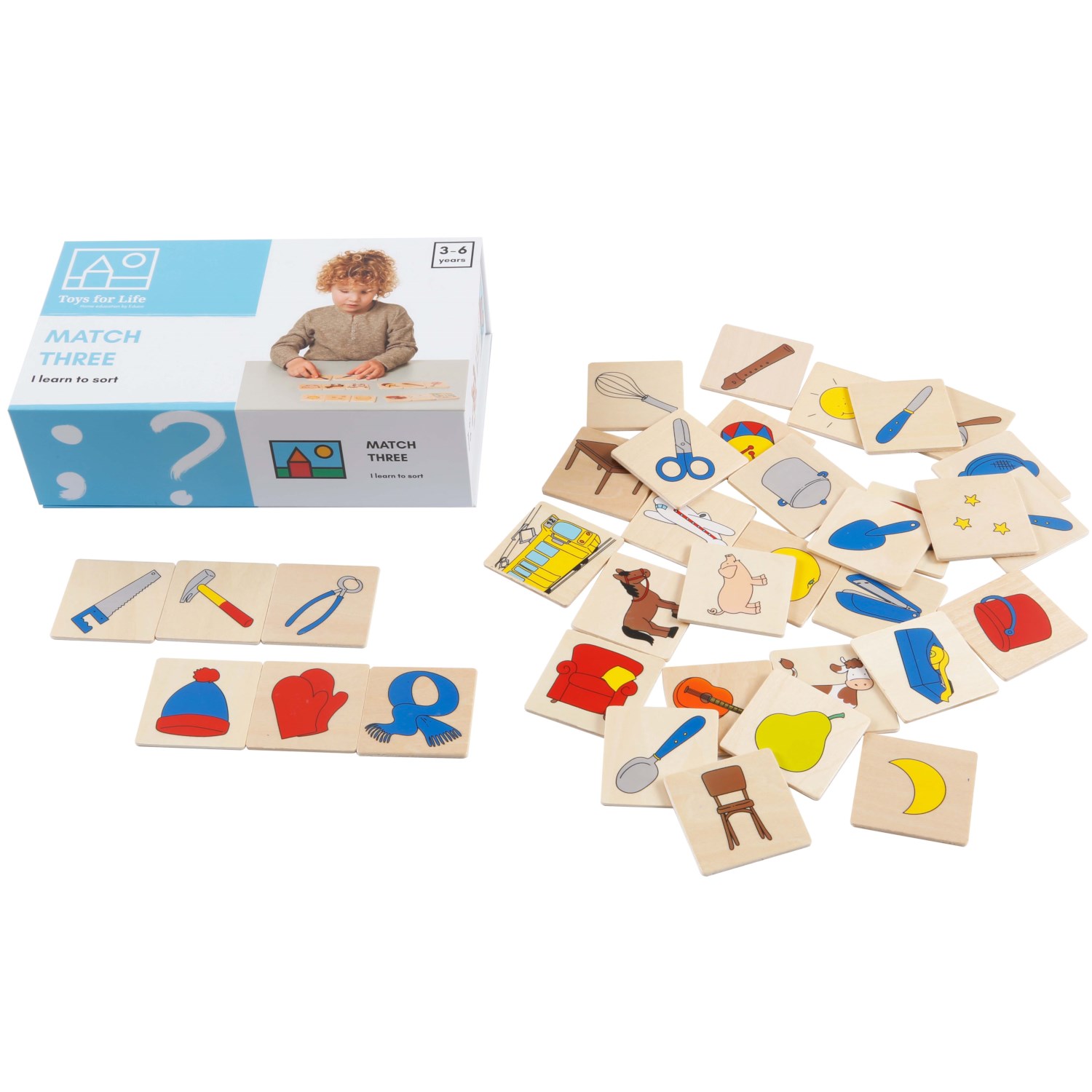 Joc educativ, Asociaza si Potriveste, +3 ani, Toys for Life