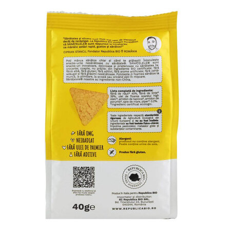 Sanatele Bio naut, linte si piper, fara gluten, 40 g, Republica Bio 763287