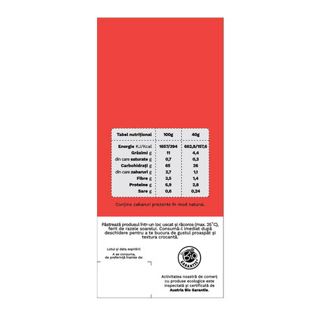 Sanatele Bio porumb, rosii si busuioc, fara gluten, 40 g, Republica Bio 763293