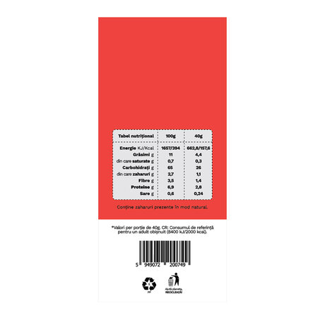 Sanatele Bio porumb, rosii si busuioc, fara gluten, 40 g, Republica Bio 763295