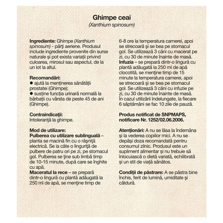 Ceai de ghimpe, 50 g, Dacia Plant 808589