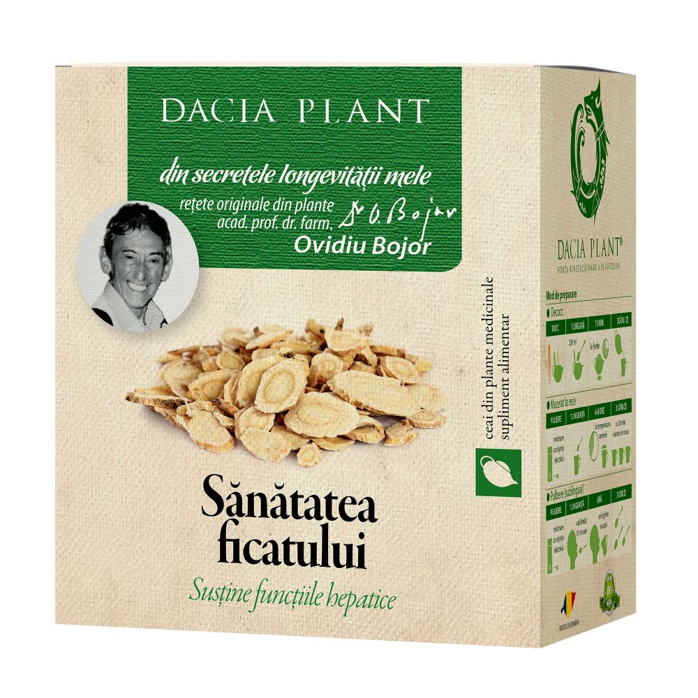 Ceai sanatatea ficatului, 50 g, Dacia Plant