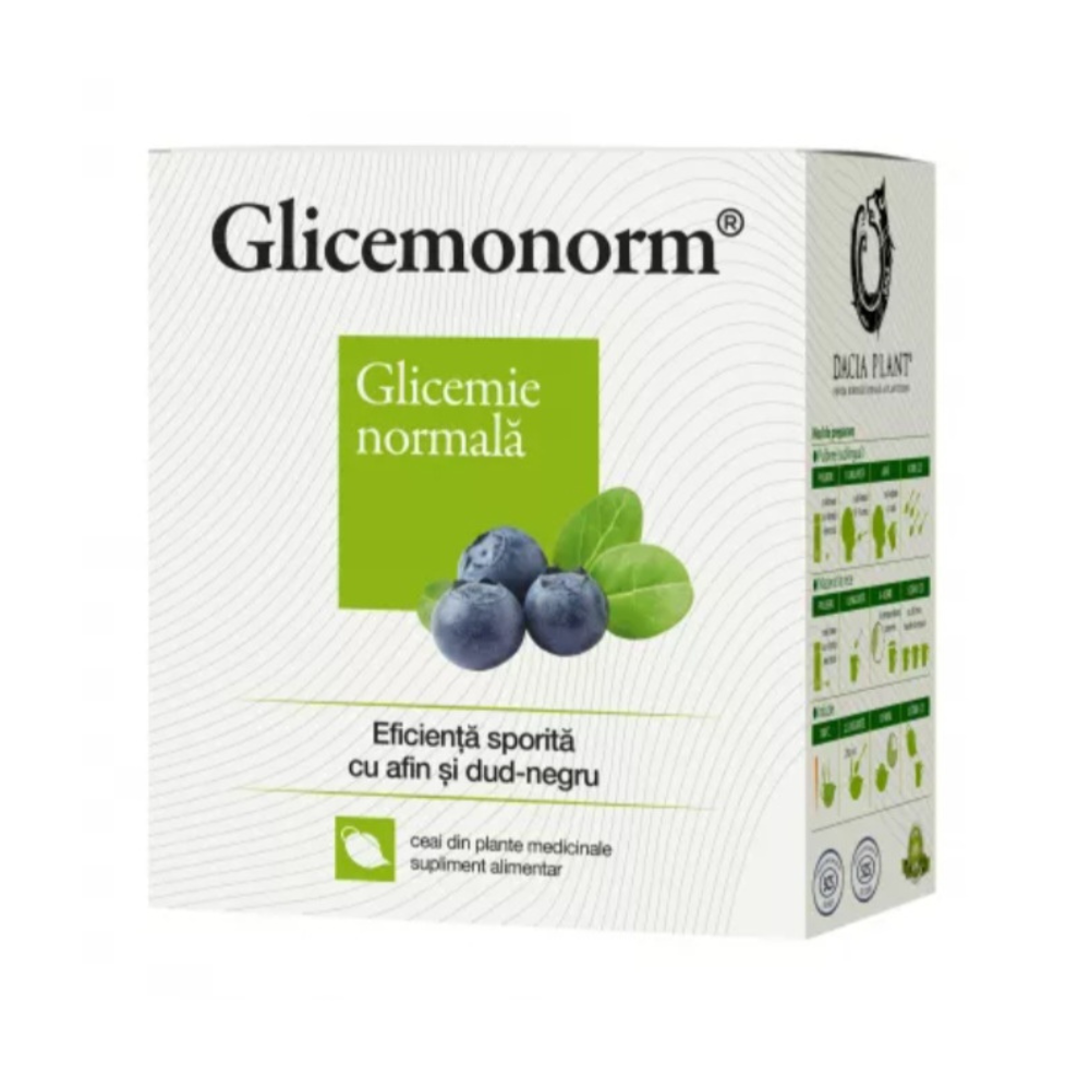 Ceai Glicemonorm, 50 g, Dacia Plant