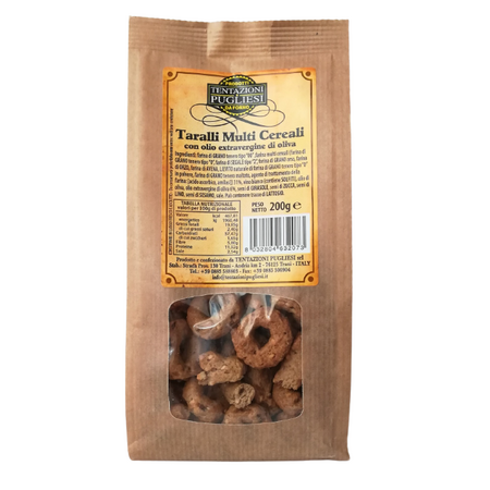 Covrigei Taralli Multicereale cu ulei extra virgin de masline