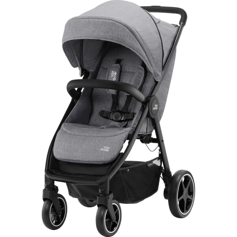 Carucior sport pentru copii B-Agile 4R, Elephant Grey Black, Britax