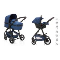 Carucior pentru copii transformabil 3 in 1 Panther, Blue Melange, Fillikid