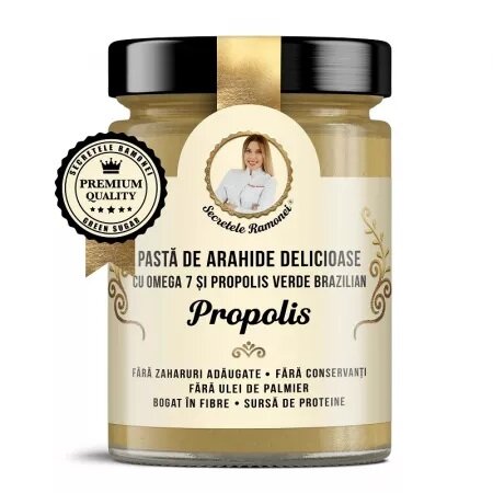 Pasta de arahide cu Omega 7, proplolis verde brazilian
