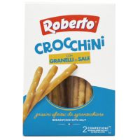 Grisine cu ulei de floarea soarelui si sare Crocchini, 250 g, Roberto