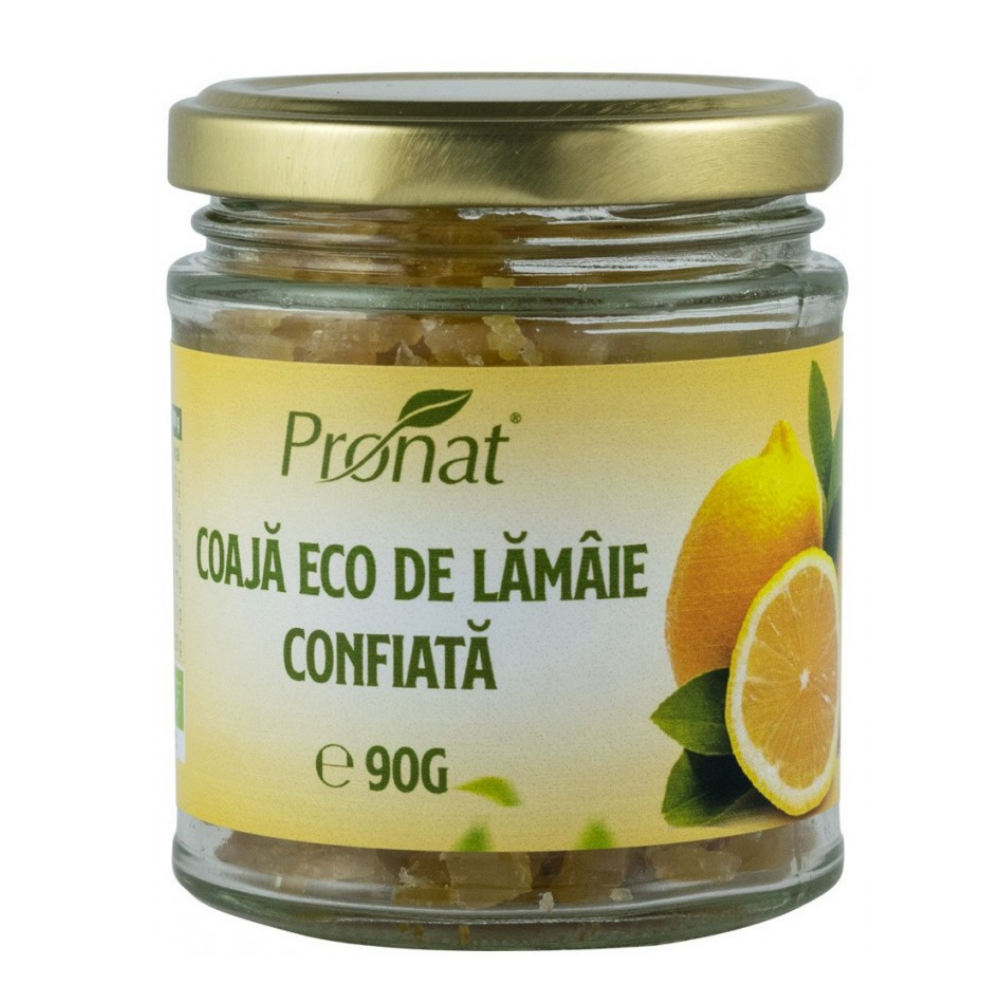 Coaja Bio de lamaie confiata, 90 g, Pronat