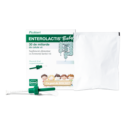 Enterolactis Baby cu gust de biscuit