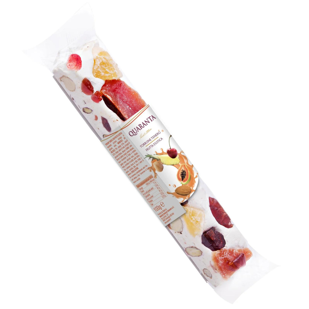 Nougat Bar cu fructe exotice, 100 g, Quaranta