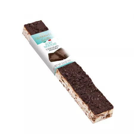 Nougat Bar cu ciocolata neagra, 100 g, Quaranta