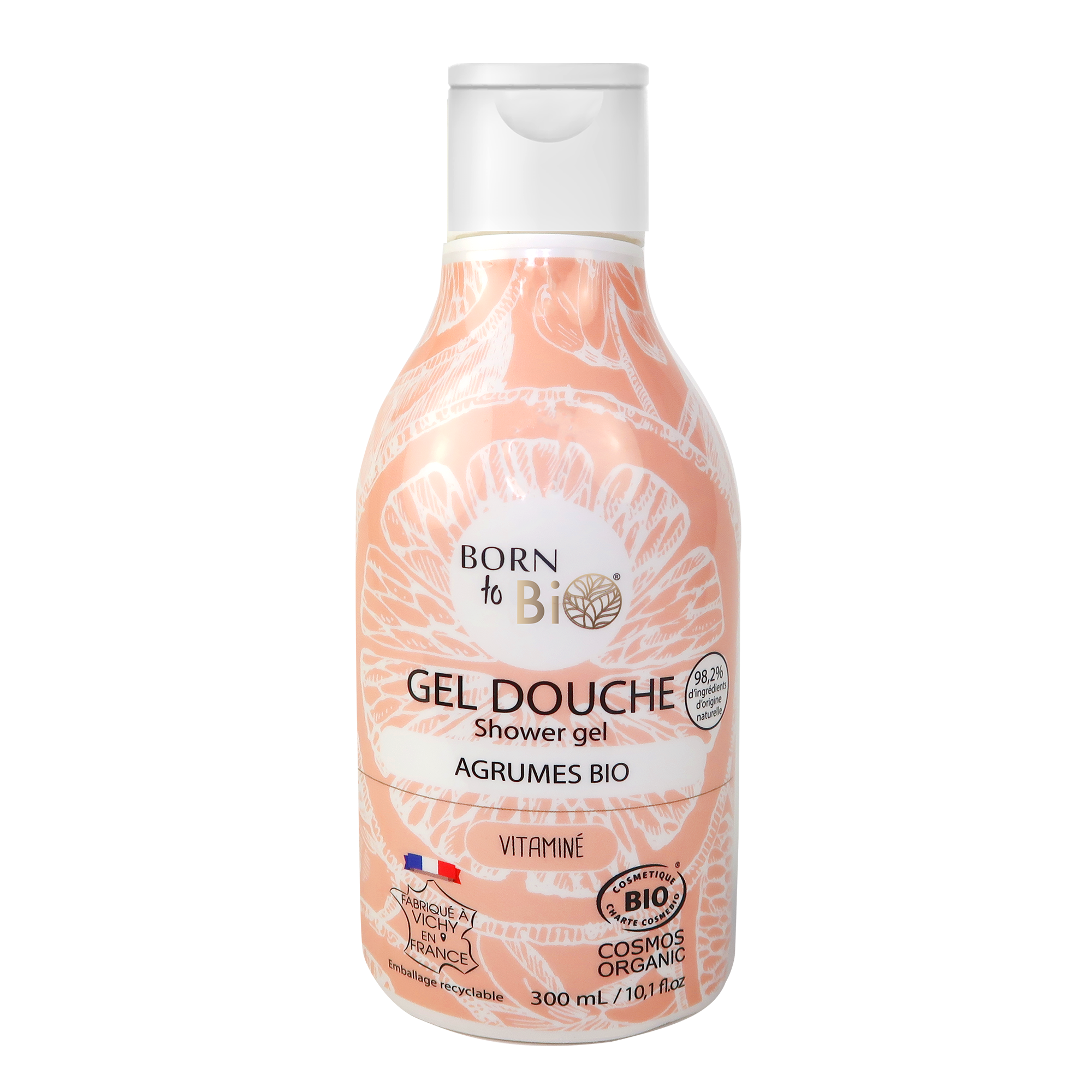 Gel de dus cu citrice bio, 300 ml, Born to Bio