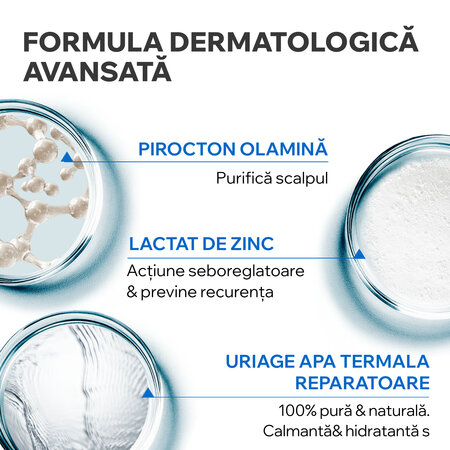 Sampon tratament antimatreata DS, 200 ml, Uriage 780543