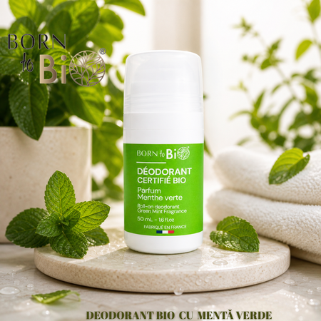 Deodorant Roll-on cu Menta Verde, 50 ml, Born to Bio 800090