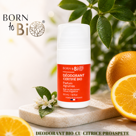 Deodorant roll-on cu citrice bio, 50 ml, Born to Bio 788581