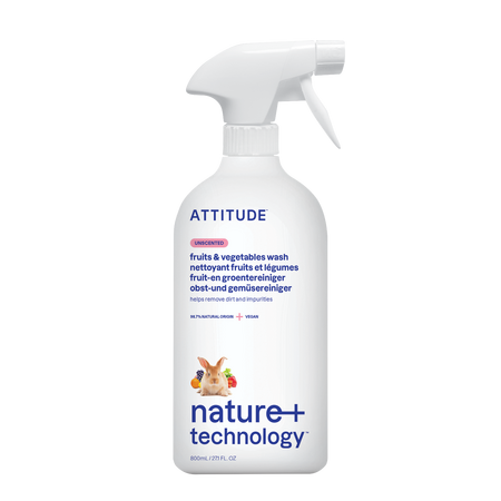 Solutie pentru spalarea fructelor si legumelor, 800 ml, Attitude