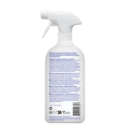 Solutie pentru spalarea fructelor si legumelor, 800 ml, Attitude 691830