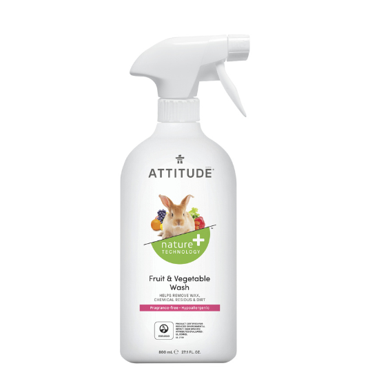 Solutie pentru spalarea fructelor si legumelor, 800 ml, Attitude