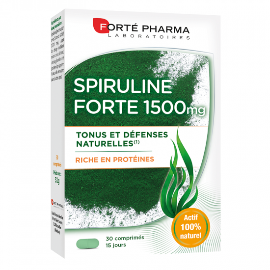 Spirulina Forte, 1500mg, 30 comprimate, Forte Pharma