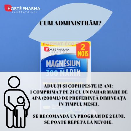 Magneziu marin 300, 56 comprimate, Forte Pharma 764796