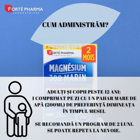 Magneziu marin 300, 56 comprimate, Forte Pharma 764796