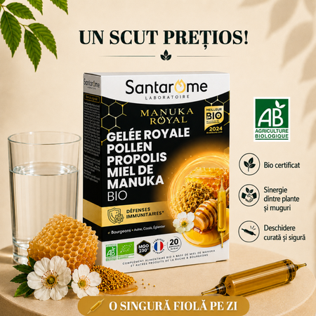Manuka Royal  Bio, 20 fiole x 10 ml, Santarome 806198