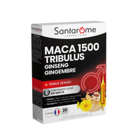 Maca 1500 Tribulus, 20 fiole x 10 ml, Santarome