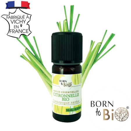 Ulei esential de Citronella bio, 10 ml, Born to Bio 673738
