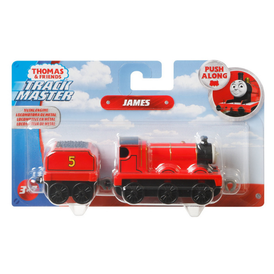 Locomotiva cu vagon push along, James, +3 ani, Thomas & Friends