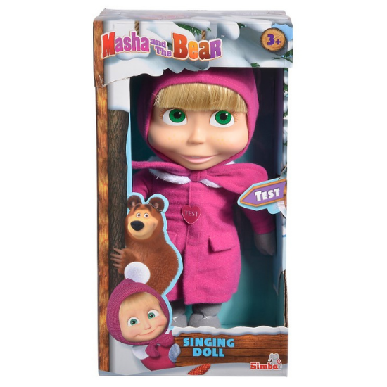 Papusa Masha Singing Doll, 30 cm, +3 ani, Masha and the Bear