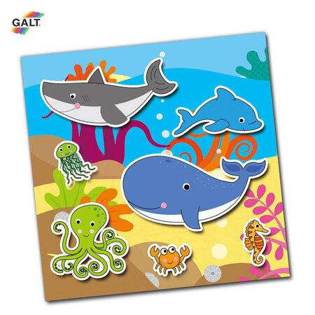Cartea mea cu stickere Animalele, 3 ani+, Galt 714342